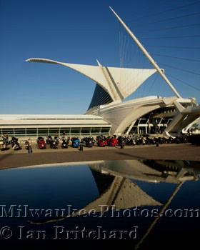 Photograph of Museum and Motorcycles from www.MilwaukeePhotos.com (C) Ian Pritchard