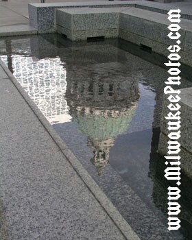 St Louis Old Courthouse Reflected in Water by Ian Pritchard